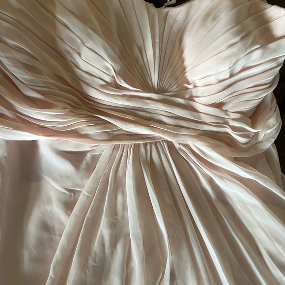 EUC David's Bridal dress size 20 light pink bridesmaid - Picture 10 of 15